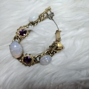 Vintage Kafin‎ NY gemstone bracelet